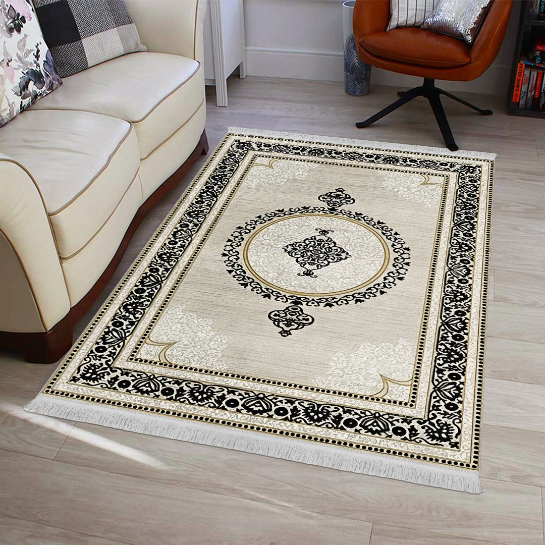 فرش مخمل نادی طرح سنتی کد O108