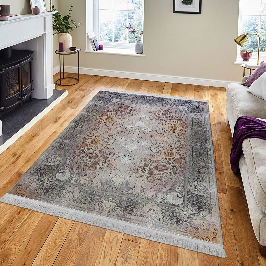 فرش مخمل نادی طرح سنتی کد O115