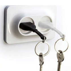 جاکلیدی فانتزی طرح پریز و دوشاخه بسته 2 عددی