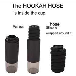 قلیان قابل حمل خودرو و مسافرت مدل Hookan