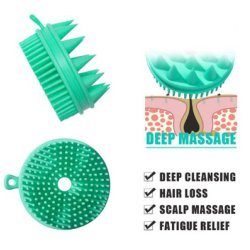 برس ماساژ سر و بدن شور چندمنظوره سیلیکونی